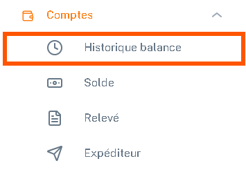 Historique Balance